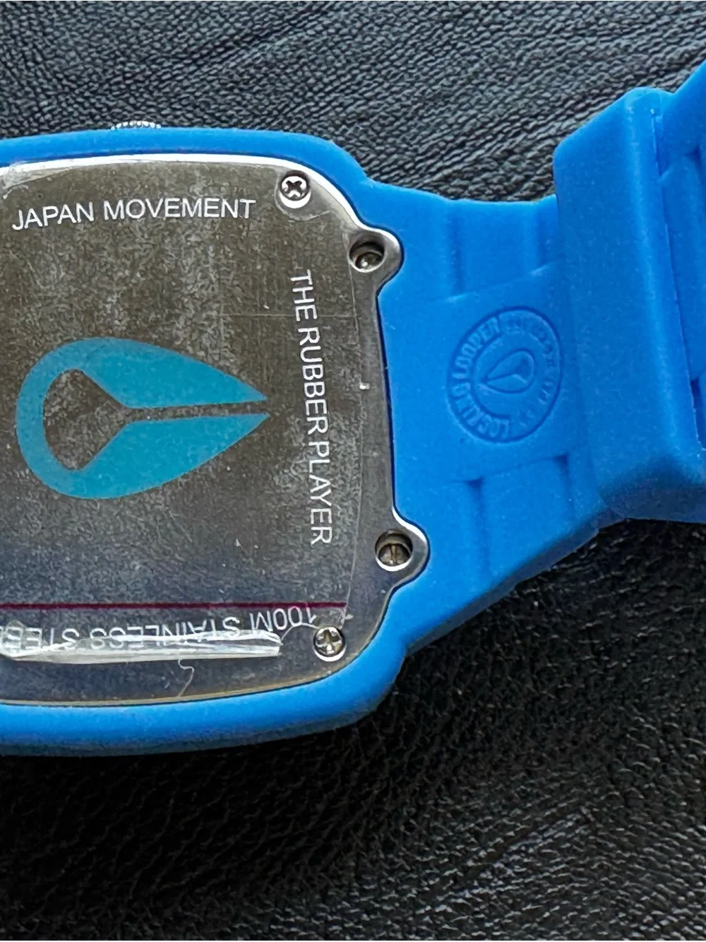 Nixon Blue Rubber Player New With Tags NWT 40mm analog modern watch